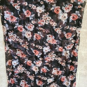 Floral infinity scarf